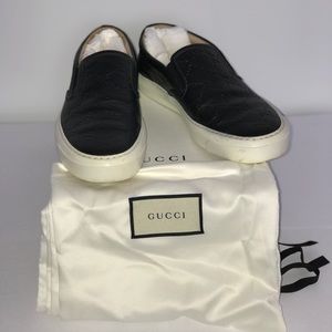 Women’s Gucci Leather Slip on Sneaker Shoe